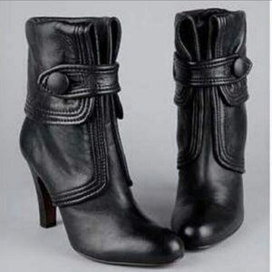FRYE Ava Button Fold Over Napa Leather Boot
